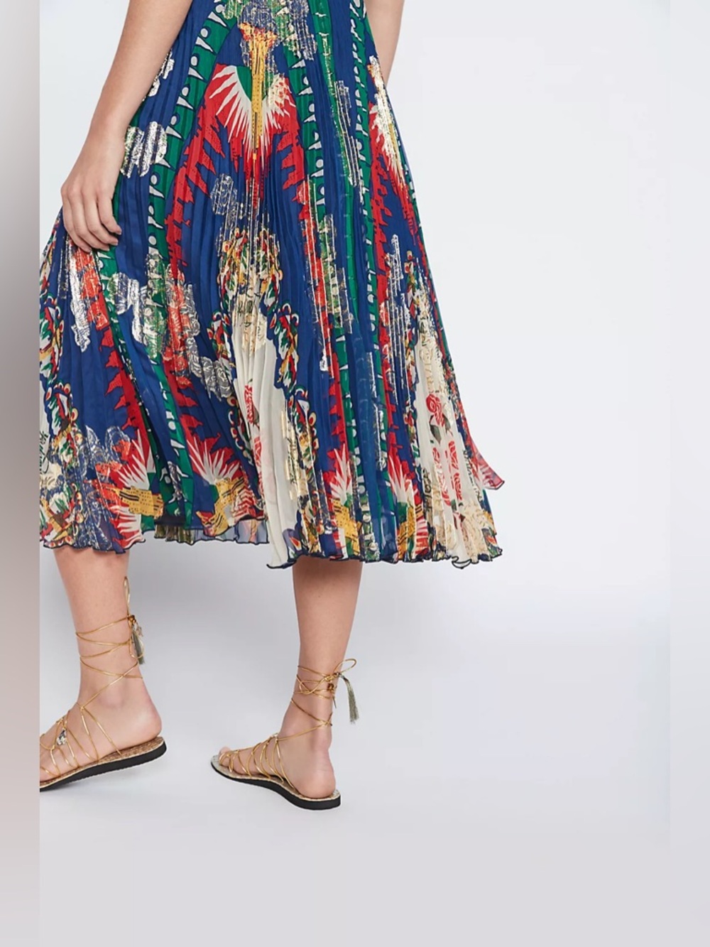 NWT Anthropologie Anna Sui strapless midi dress, 4 - Picture 5 of 9